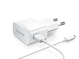 Original Samsung Ladekabel ETA-U90EWEGSTD + ECBDU4AWE in Weiss für SM-N7505 GALAXY Note 3 Neo 2.0 USB Datenkabel Netzteil 2000 mAh Schnellladegerät Ladegerät Aufladekabel Fast Charger MicroUSB