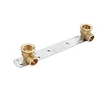 1,27 cm x 15 mm verdeckte Duschhalterung, Länge – 150 mm, Thermostat-Mischbatterie, Stange, Rückplatte, BSP-Gewinde, Wasserhahn-Anschluss-S