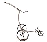 Parccurate 3 Rad Edelstahl Golftrolley Push Trolley F