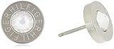 Tommy Hilfiger Damen-Ohrstecker Edelstahl Zirkonia 0.9 cm silber 2700259