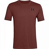 Under Armour Herren Sportstyle Left Chest Short Sleeve T-Shirt, Cinna Red (688)/Schwarz, M