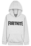 Fortnite Hoodie, Schwarz Hoodie Kinder, Jungen Pullover mit Kapuze, Bequem und Warm Hoodie Jungen für Videospieler, Geeignet für Kinder und Teenager, Geschenke für Videogames Fans (Grau, 14_Years)
