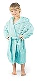Ehrenkind® Bademantel Kinder mit Kapuze 100% Bio-Baumwolle | Kinderbademantel | Junge Mädchen | Größe 134/140 Poolb
