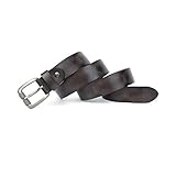 GWYUQG Mode Männer Gürtel Top Natürliche Echtes Leder Stabile Schnalle Männer Vintage Gürtel Geeignet für Jeans Casual Hose (Color : B, Size : 100cm)