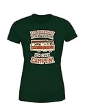 Camper Das Altersheim kann warten, ich gehe campen! Damen T-Shirt Großeltern, Farbe: Dunkelgrün, Größe: X-Larg