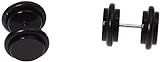 Hinleise 18G Ohrstecker mit Acryl-Ohr-Plug, Dehnstab mit O-Ringen, 12 mm (2 Stück)
