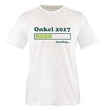 Comedy Shirts - Onkel Loading - Herren T-Shirt - Weiss/Türkis-Hellgrün Gr. S