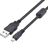 Adhiper USB Kabel UC-E6 UC-E16 UC-E17 8pin Datenkabel Kompatibel mit Nikon D5500 D5300 D5200 D5100 D5000 D3200 D3300 D750 D7200 D7100 Nikon CoolPix S3300 B500 P510 P520 P500(1M / Schwarz)