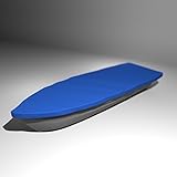 Premium Boot Persenning Bootsplane - Anka, Ruderboot, Schlauchboot, Angelboot & Co Bootsplane extrem reißfest Pioner, Terhi, GFK, Bavaria, Fishman, Verus, (B 450cm x T 150cm, Blau)
