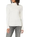 G-STAR RAW Damen Slim Rib Mock Neck ls T-Shirt, Weiß (Milk C890-111), S