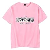ZFLY Unisex Hunter x Hunter Shirt Killua Hisoka Kurapika Gon T-Shirt Anime Tshirts Kurzarm T-Shirt für Frauen Männer (Color : Pink, Size : XS)