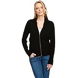 Citizen Cashmere Cardigan Damen - 100% Kaschmir (Schwarz) M 41 103-02-02