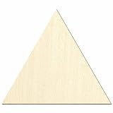 Holzzuschnitt gleichseitige Dreiecke - Deko Basteln 2-50cm, Größe:5x5x5cm, Pack mit:100 Stück