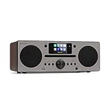 auna Harvard IR Internetradio - DAB+ und UKW WLAN Radio, Webradio mit CD-Player, Spotify Connect, Bluetooth, 2,4' HCC Display, UNDOK-App, USB-Port, w