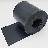 Develory Gummistreifen 100mm breit - DICKE + LÄNGE wählen - 100mm x 1000mm x 1mm (10cm x 100cm x 0,1cm) - DICKE: 1mm bis 15mm - LÄNGE: 0,05m bis 10m | NR/SBR | Gummimatte Gummi Meterw