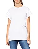 Replay Damen W3588 T-Shirt, Weiß (001 White), XL