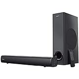 CREATIVE Stage 2.1 Kanal Soundbar mit Subwoofer für TV, Computer und Ultrawidebildschirme, Bluetooth/Optischer Eingang/TV ARC/AUX-Eingang, Fernbedienung und Wandmontag