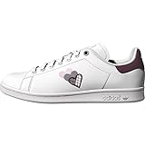 adidas Originals Women's Stan Smith (End Plastic Waste) Sneaker, White/Victory Crimson/Clear Pink, 9.5