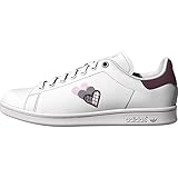 adidas Originals Women's Stan Smith (End Plastic Waste) Sneaker, White/Victory Crimson/Clear Pink, 9.5