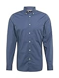 Tommy Hilfiger Herren Slim Stretch POPLIN Shirt Freizeithemd, Blau (Vintage Indigo Ck1), XXX-Large (Herstellergröße:XXXL)
