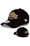 New Era Baseball Cap Basecap Herren Limited Edition mit Extra Team Stickerei auf Rückseite NFL, NBA, MLB Mütze 9Forty Snapback Yankees, Bulls, Dodgers, Lakers, Sox (LA Lakers Black V3)