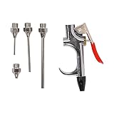 BJH 5 Teile/Satz Luftkompressor Blaspistole Metallwerkzeug NPT Lufteinlass Kit Sprühgebläse Aufblasbare Nadel Reinigungszubehör Werkzeugsatz zum Abdichten, Füllen, Versiegeln, Z