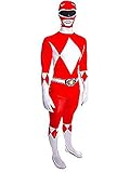 Rubie's Faschingskostüm für Erwachsene Herren, roter Power Ranger Mighty, hauteng - Größe L, Höhe zwischen 162,5 - 177,5