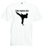 T-Shirt Herren Weiss - Karate Martial Arts Taekwondo - L