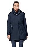 Jack Wolfskin Damen Madison Avenue Coat Mantel, Blau (midnight blue), L