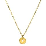 PURELEI® Lolani Halskette (Gold, Silber & Rosegold) Mit Anhänger (45/50 cm Länge) (Gold)