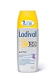 LADIVAL Aktiv Sonnenschutz Spray LSF 50+, Parfümfreies Sonnenspray für unterwegs oder beim Sport, ohne Farb- und Konservierungsstoffe, wasserfest, 150
