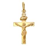 Kleiner Kreuz-Anhänger aus 9 Karat Gold, mit Geschenkbox
