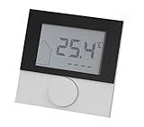 Raumthermostat LCD Alpha direct Control 230V mit Designscheibe für Fußbodenheizung