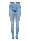 ONLY Damen Hight-Waist Jeans Hose ONLRoyal Life 15169037 Light Blue Denim L/32