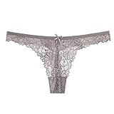 Zhiyao Damen Spitze Unterhosen Baumwolle String Unterwäsche Thong Tang