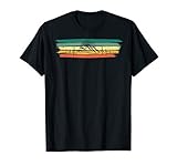 Herzschlag Puls Berge EKG Wandern Geschenk Retro Vintage T-S