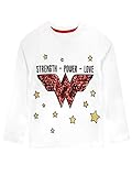 DC Comics Madchen Wonder Woman Langarmshirt Weiß 104