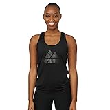 DANISH ENDURANCE Women's Fitness Tank Top (Schwarz/Schwarzes Logo Groß, Medium)