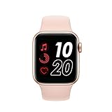 XYJ T500 Full Touch Screen Smartwatches Bluetooth Fitness Tracker Smart Watch Herzfrequenzüberwachungsuhr für Android iOS, (Farbe: weiß) (Color : Pink)