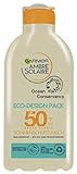 Garnier Sonnenschutz-Milch mit LSF 50 & Eco-Design Pack, schützt vor UV-Strahlung, nachhaltig verpackt, Ambre Solaire, 200