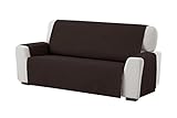 Textilhome - Sesselschoner Sofaüberwurf Adele, 3 Sitzer - Reversibel gepolsterter Sofaschutz. Farbe B