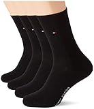 Tommy Hilfiger Womens Casual Women's Multipack (4 Pack) Socks, Black, 35/38