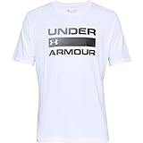 Under Armour UA TEAM ISSUE WORDMARK, atmungsaktives Sportshirt, kurzärmliges und komfortables Funktionsshirt mit loser Passform Herren, Weiß (White / Black) , M