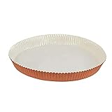 Optima Backform, komplett natürlich, Einweg, recycelbar, mikrowellengeeignet, gefrierbar, beste Papier-Backform für Backwaren, wiederverwendbare Kartonform (24,4 x 3,8 cm)
