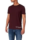 Tommy Hilfiger Herren Hilfiger Logo Tee T-Shirt, Burgunderrot, L