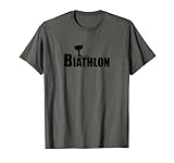 Lustiges Biathlon Motiv für Biathleten T-S