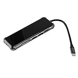 Selcouthlie 6 in 1 USB Typ C HUB mit Bis zu 4K@30Hz HDMI-Kompatiblem USB 3.0 /TF Multiport Dongle für Air Laptop