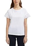 ESPRIT T-Shirt mit Volant-Ärmeln, Organic C