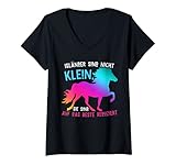 Damen Islandpferd Take it Isi Spruch Tölt Reiten T-Shirt mit V