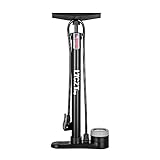 Fahrradpumpe, LYGZTing Tragbare Fahrrad Reifenpumpe Fahrrad Standpumpe mit Manometer Hand Fuß Aktivierte(Maximaler Druck: 160 PSI/11 Bar) Fahrradpumpe mit Aufblasnadel und Aufblasvorrichtung